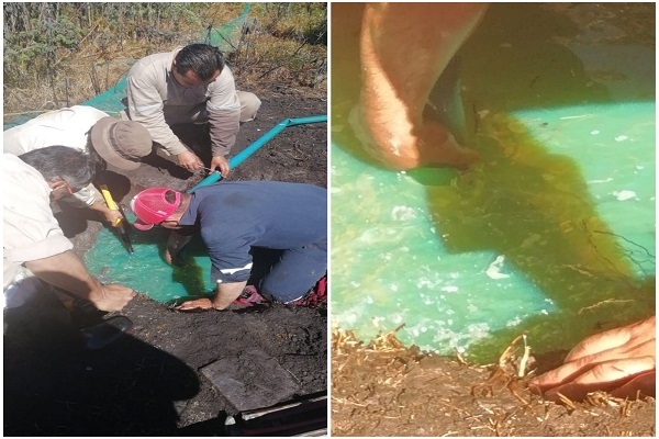 Huachicoleros provocaron fuga de combustible e incendio en Texmelucan