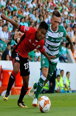 Lobos BUAP perdonó y cayó 2-1 ante Santos Laguna