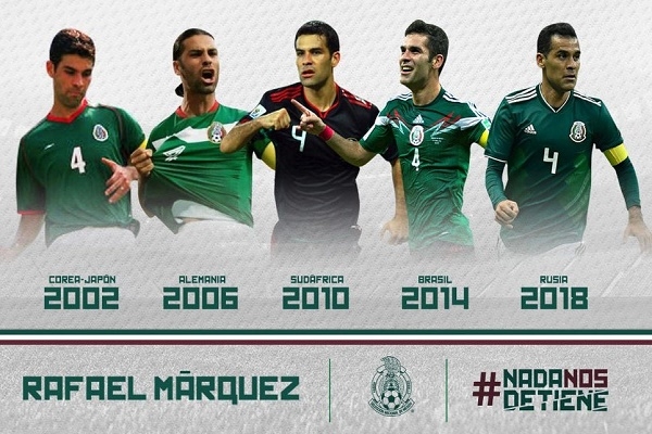 Rafael Márquez, el nuevo cinco copas del Mundial