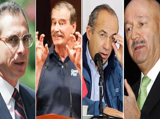 Expresidentes cuestan 41.6 mdp anuales a los mexicanos
