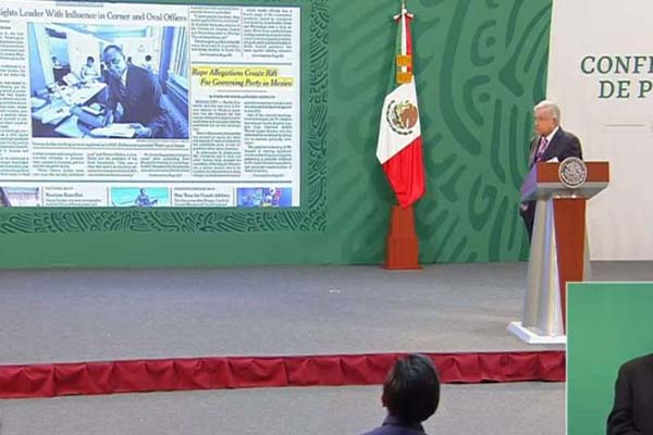 AMLO defiende a Salgado Macedonio: “Lo calumnian”, dice