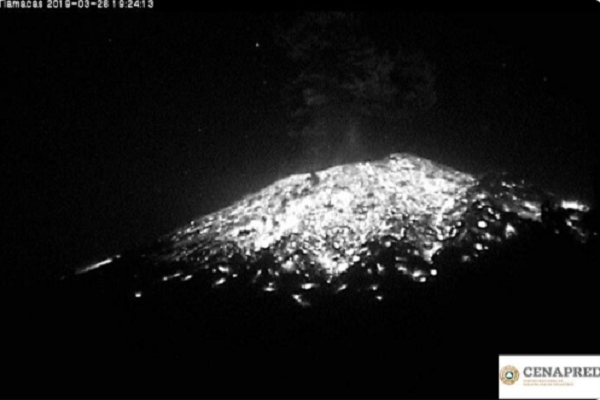 Explosión del Popocatépetl cimbró a Puebla y municipios aledaños