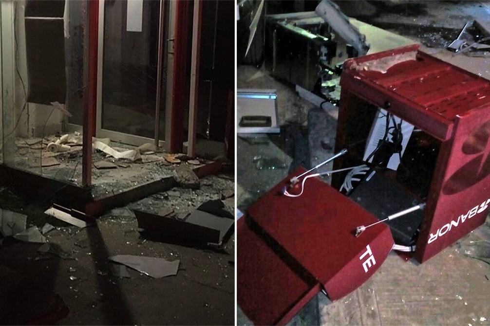 Roban cajero automático y asaltan a policías en Santa Isabel Cholula