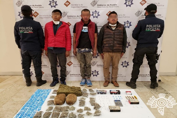 Tres delincuentes aliados a “La Patrona” son asegurados en Puebla