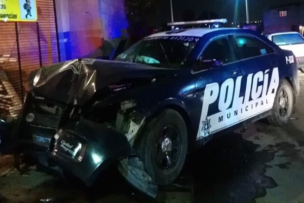 Colisionó patrulla asignada a colonia donde asesinaron a estudiante de la BUAP