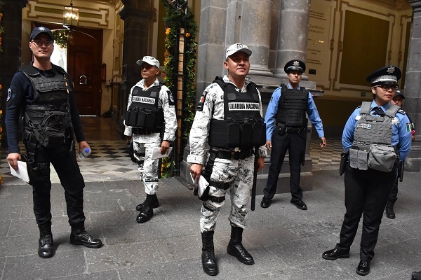 Guardia Nacional recorre centro de Puebla