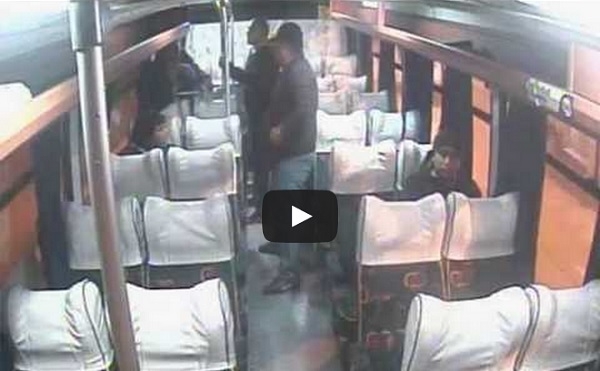 VIDEO: Chofer dio golpiza a ladrón en Chile