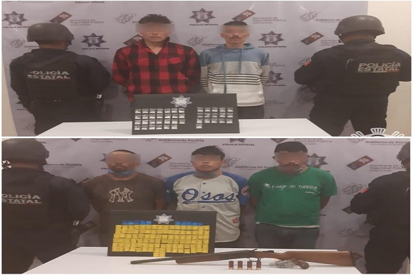 SSP Puebla capturó a cinco integrantes de “Los Zúñiga”