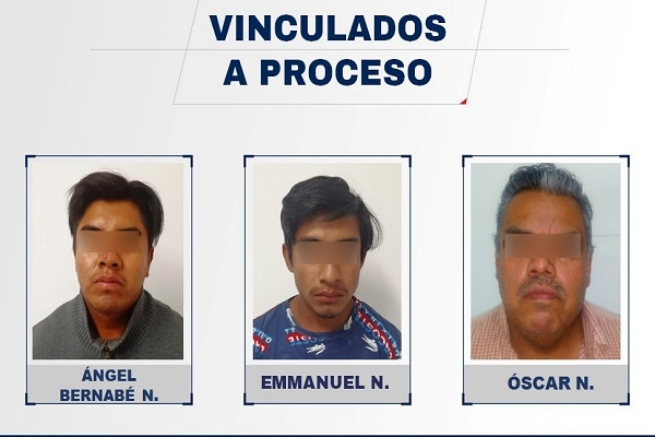 Vincularon a proceso a tres implicados en secuestro exprés y robo agravado