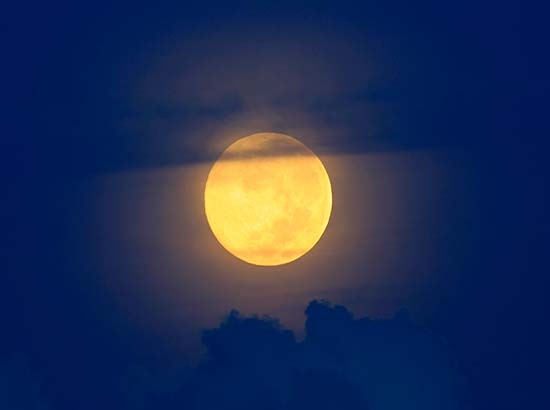 Espectacular súper Luna de agosto