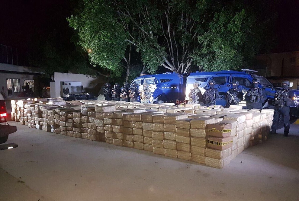 Decomiso histórico de cinco toneladas de marihuana en Tamaulipas