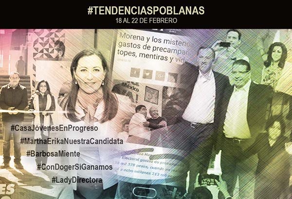 Precandidatos al gobierno y #LadyDirectora marcan tendencia en Puebla