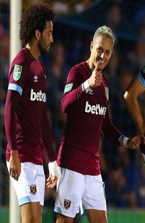 Chicharito anotó en victoria del West Ham en la Copa de Inglaterra