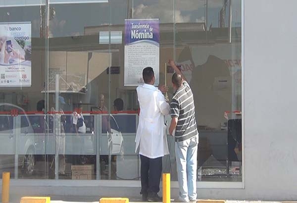 Roban más de un millón de pesos en banco de Aguascalientes