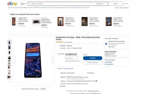 Un prototipo del Pixel 7 se filtra en eBay