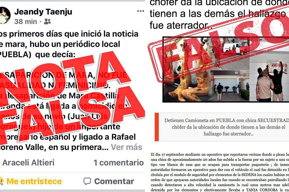 Fiscalía señala notas falsas sobre el feminicidio de Mara en redes sociales