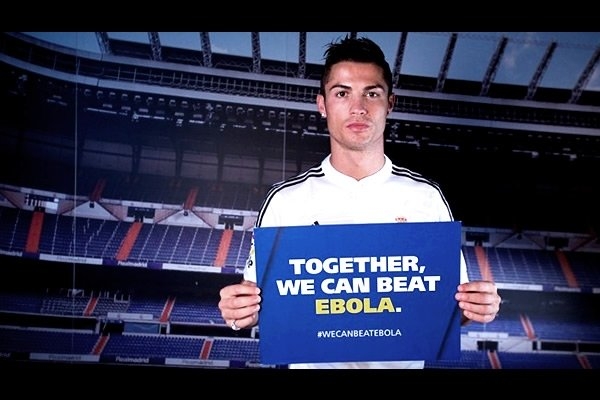 Cracks del futbol se unen en campaña contra el ébola