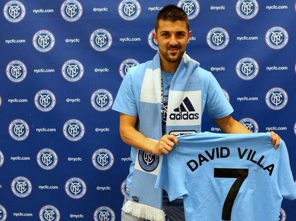 David Villa fue presentado con NY City de la MLS