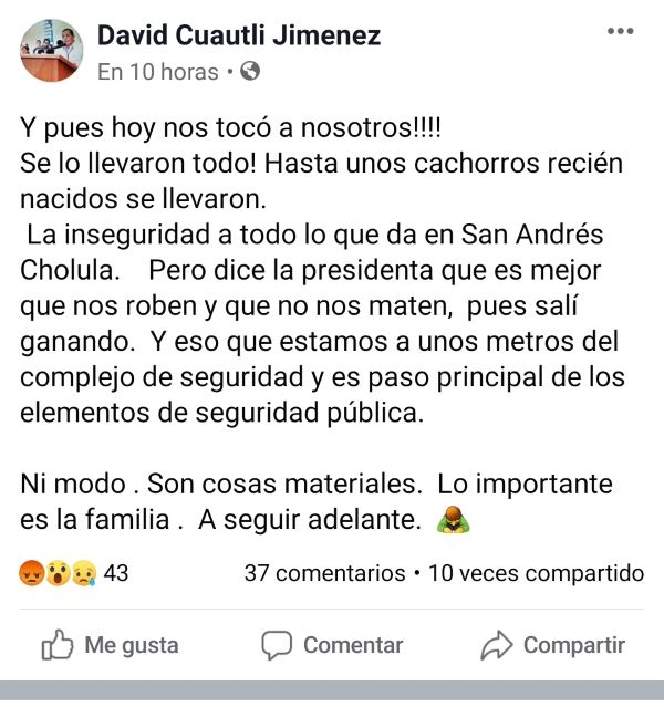 Ladrones vacían la casa de ex alcalde de San Andrés, y la regidora de Migración;  se llevaron hasta los perros