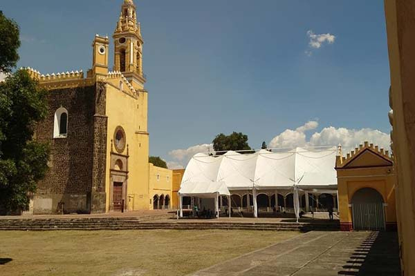 Rehabilitación de exconvento presumida por AMLO en Cholula está incompleta