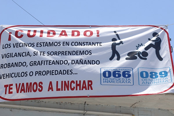 “Los vamos a linchar”, advierten vecinos de La Libertad a posibles delincuentes