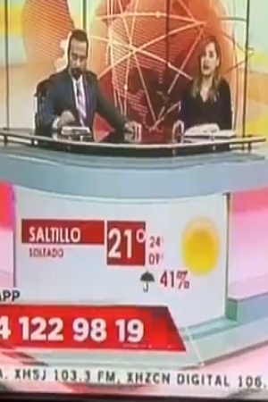 VIDEO: Conductor de noticias abre mensaje de “gemidos” en vivo