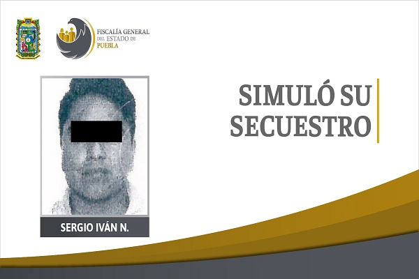 Veinteañero simuló secuestro en Puebla para obtener 500 mil pesos de rescate y pagar deudas