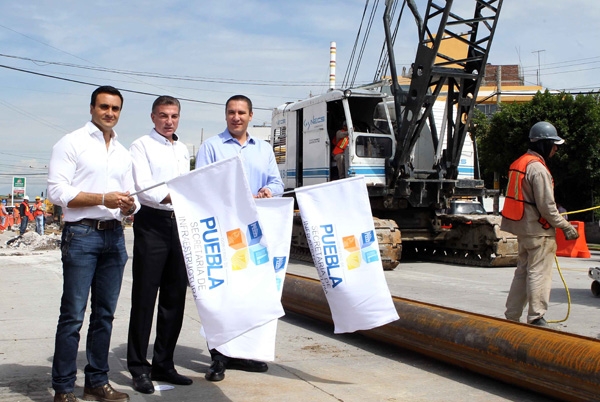 RMV y Gali dan banderazo a obras del viaducto elevado de la 31 poniente