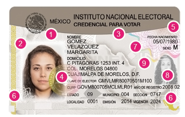 Conoce las medidas de seguridad de la nueva Credencial para Votar