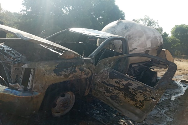 Pipa se incendió y explosión alertó a vecinos de la colonia Agrícola Zaragoza