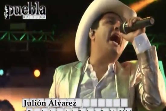 Julión Álvarez en la Feria de Puebla 2014