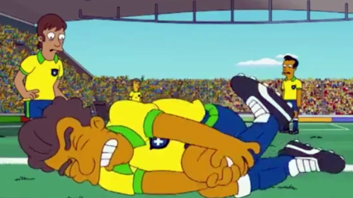 Los Simpson se burlan de Neymar por teatrero