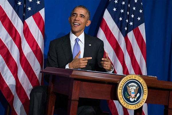 Le rebotan tarjeta de crédito a Obama en restaurant de NY