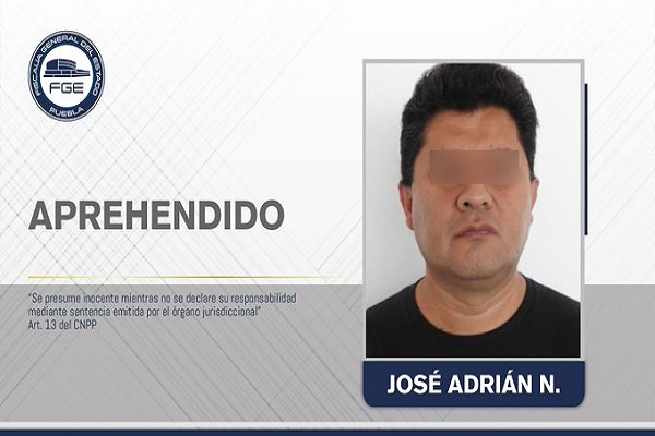 Sujeto fue detenido por estupro; embarazó a la hija de su concubina en Puebla