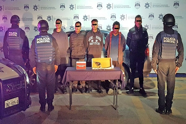 SSC Puebla captura a banda de asaltantes originarios de CDMX y EdoMex