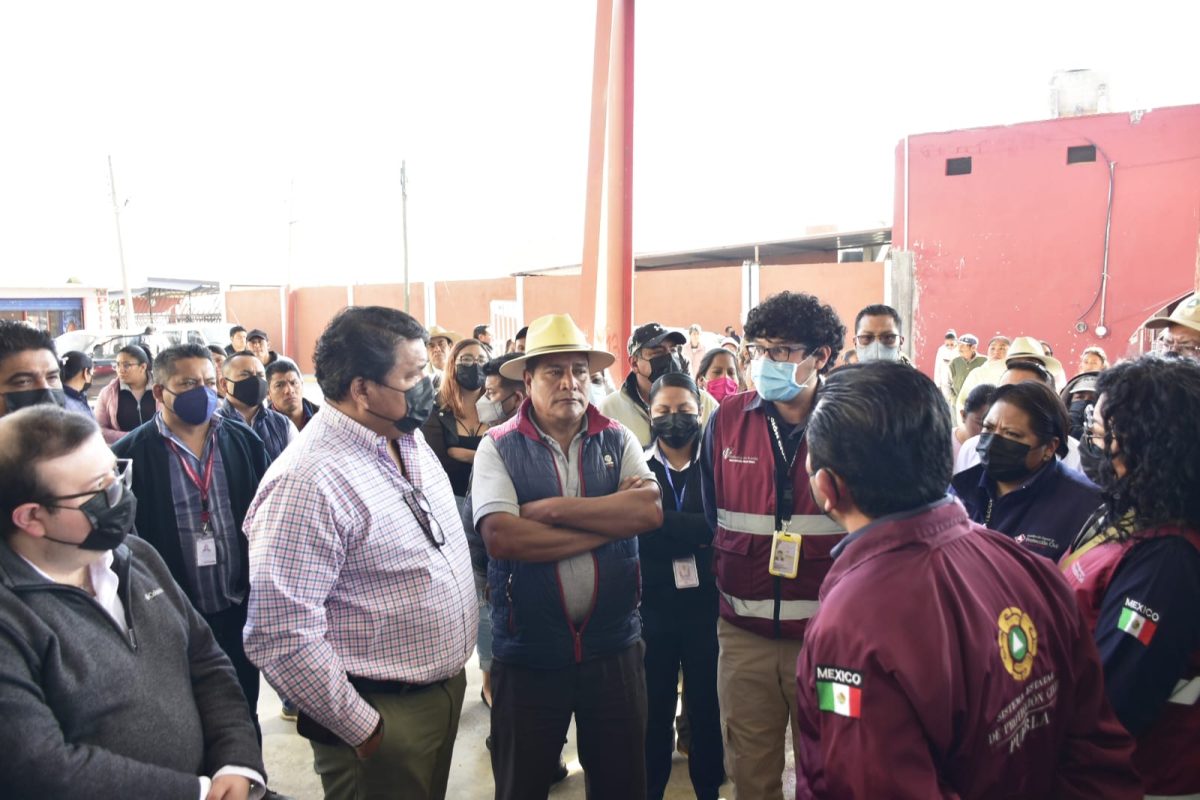Segob supervisa rutas de evacuación del volcán Popocatépetl