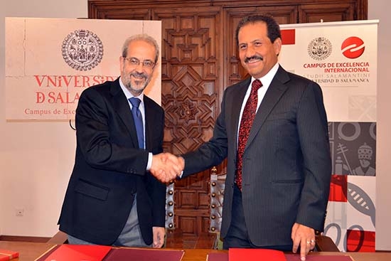 BUAP firma convenio con la Universidad de Salamanca
