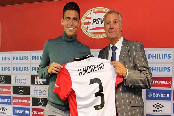 Héctor Moreno usará el 3 en el PSV