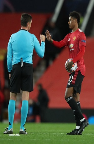 Manchester United goléo 5-0 al Leipzig con triplete de Raschford