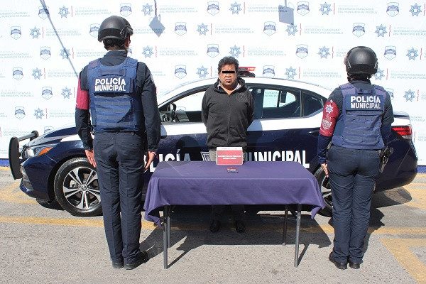 Asaltante de Ruta Azteca es asegurado en el centro de Puebla