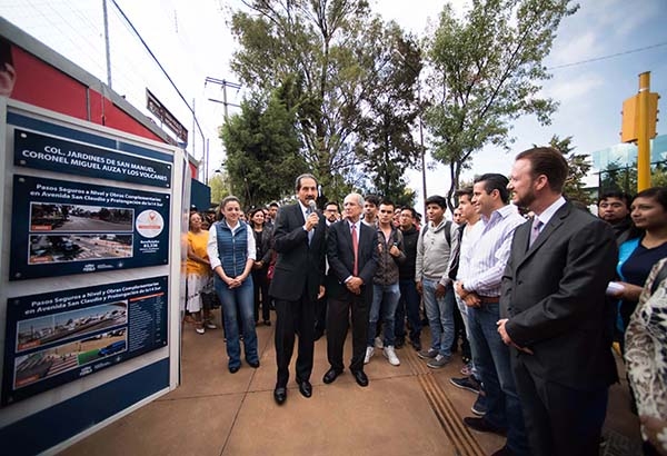 Paso Seguro en la BUAP: Esparza Ortiz inaugura cruces peatonales