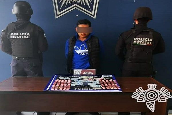 Policía Estatal captura a narcovendedor de la banda de “El Pelón” en Puebla