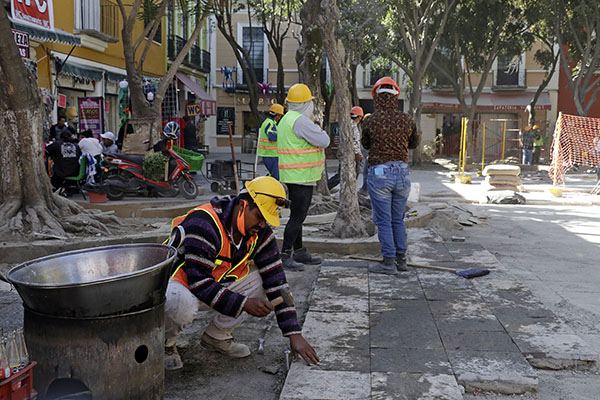 A inicios de marzo terminarán obras en el corredor 5 de Mayo