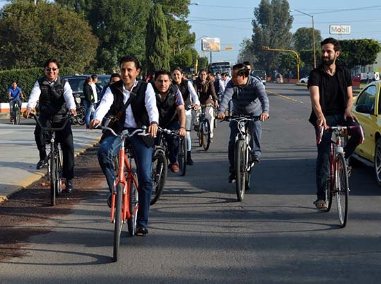 San Pedro Cholula se sumó al Día Mundial Sin Auto