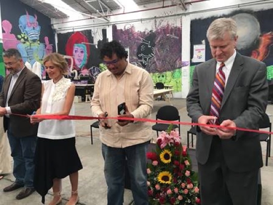 La USAID, FCS e Ibero Puebla inauguran primer Fab Lab para jóvenes en situación de riesgo
