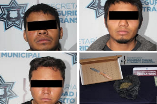 Cuarteto de ladrones fueron detenidos en distintas colonias de Puebla