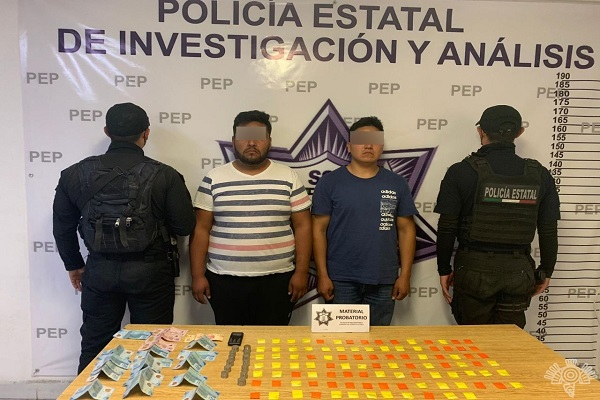 Vendedores de droga son atrapados en el Parque Industrial de Chachapa
