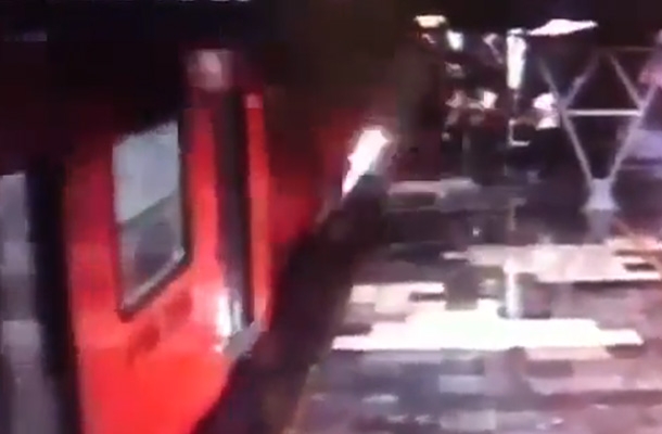 VIDEO: Momento del choque entre dos trenes en Metro del DF