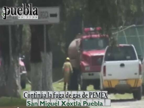 Fuga de gas en San Miguel Xoxtla, Puebla