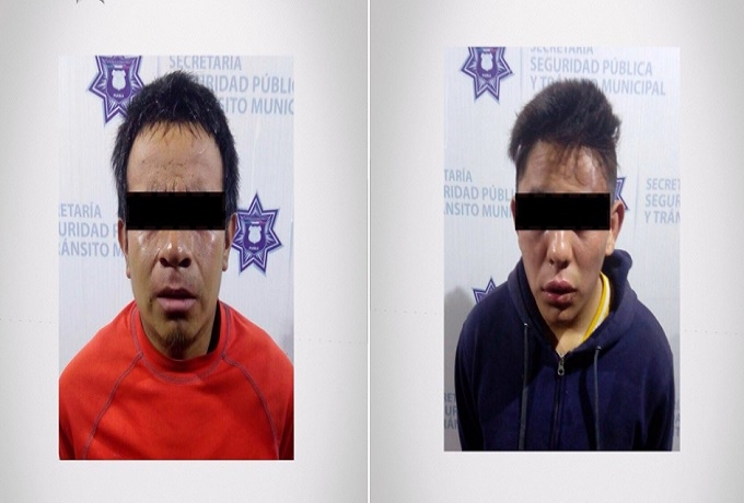 Asaltantes de transeúnte fueron detenidos por la policía en Puebla